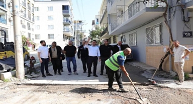 Başkan Önal, asfalt çalışmalarını yerinde inceledi