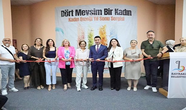 Bayraklı’nın üreten kadınları eserlerini sergiledi